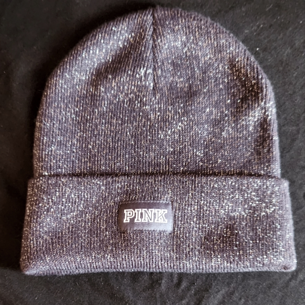 Victoria's Secret Pink sparkle beanie